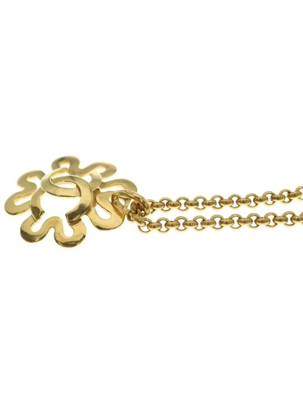 Chanel CC Logo Chain Necklace Gold - Picture 5 of 6